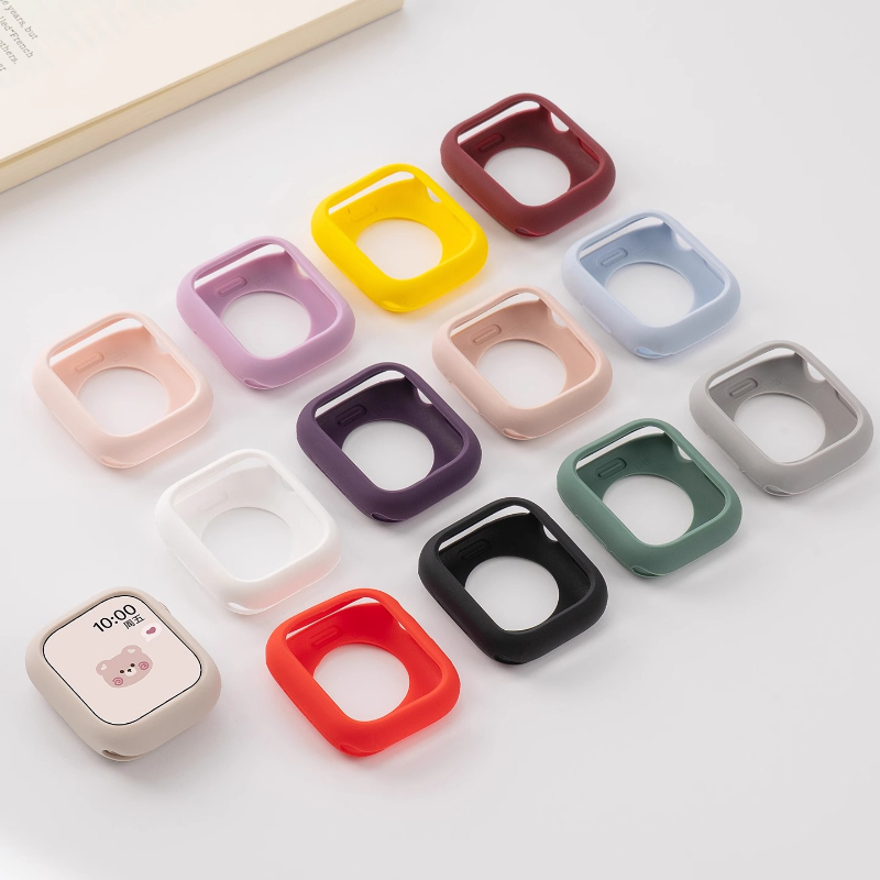 Smart Garden 9 - เคสซิลิโคนสำหรับแอปเปิ้ลวอทช์ 11-10 46 มม.42/38/40/44/41/45 มม.อุปกรณ์เสริมกันชนป้องกันฝาครอบไอวอช ซีรีส์