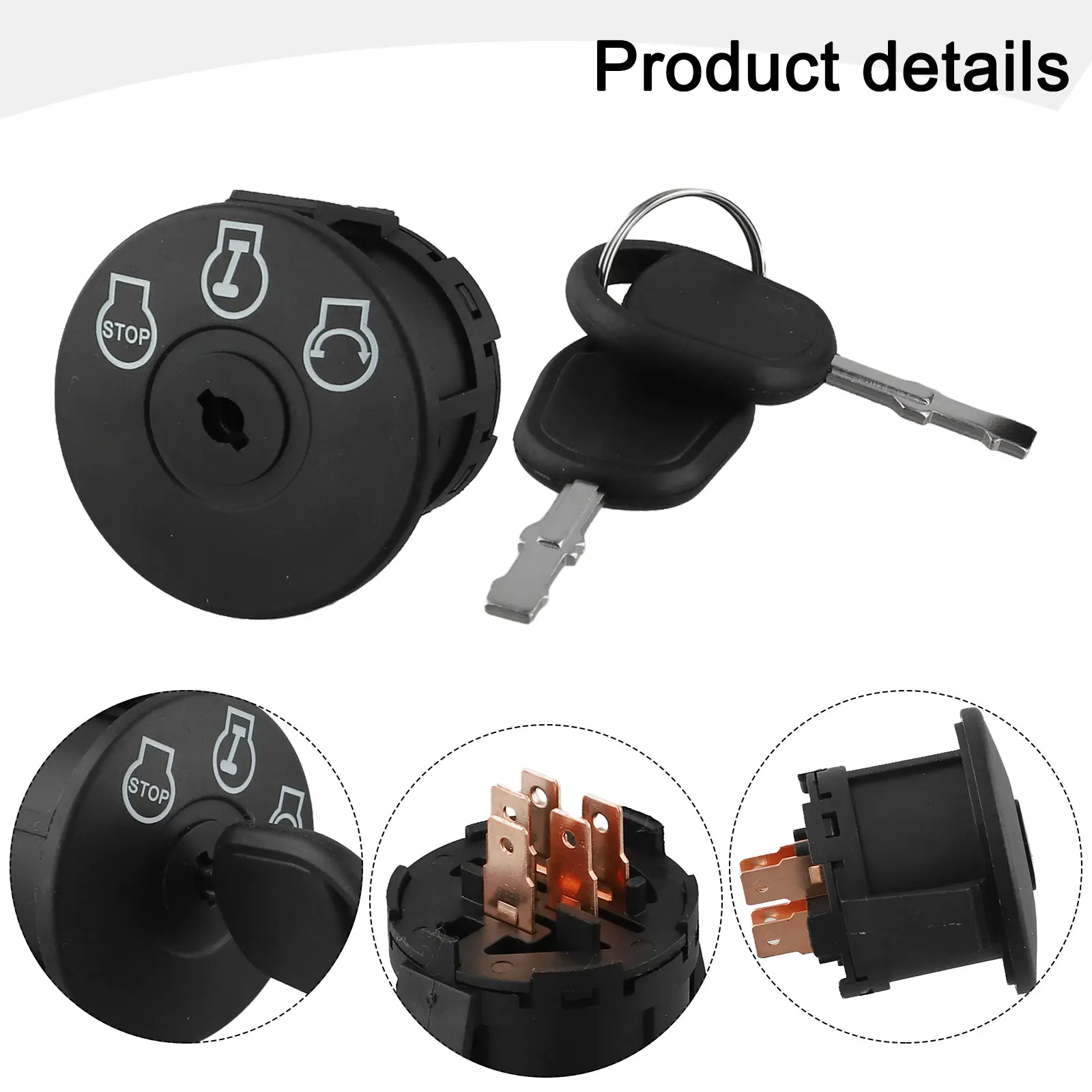 Smart Garden Click And Grow - ชุดเปลี่ยนโมดูลควบคุมการจุดระเบิดสำหรับเครื่องตัดหญ้าแบบนั่งขับ พร้อมกุญแจสองดอก ใช้ได้กับรุ่นหมายเลข 925 และ 725