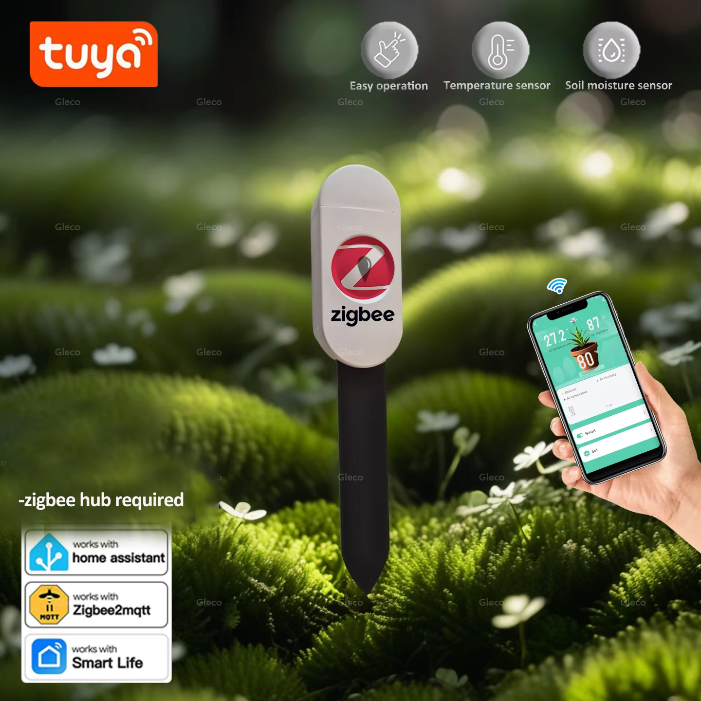 เครื่องวัดความชื้นในดิน Tuya S - Smart Garden Accessories บทวิจารณ์และราคา