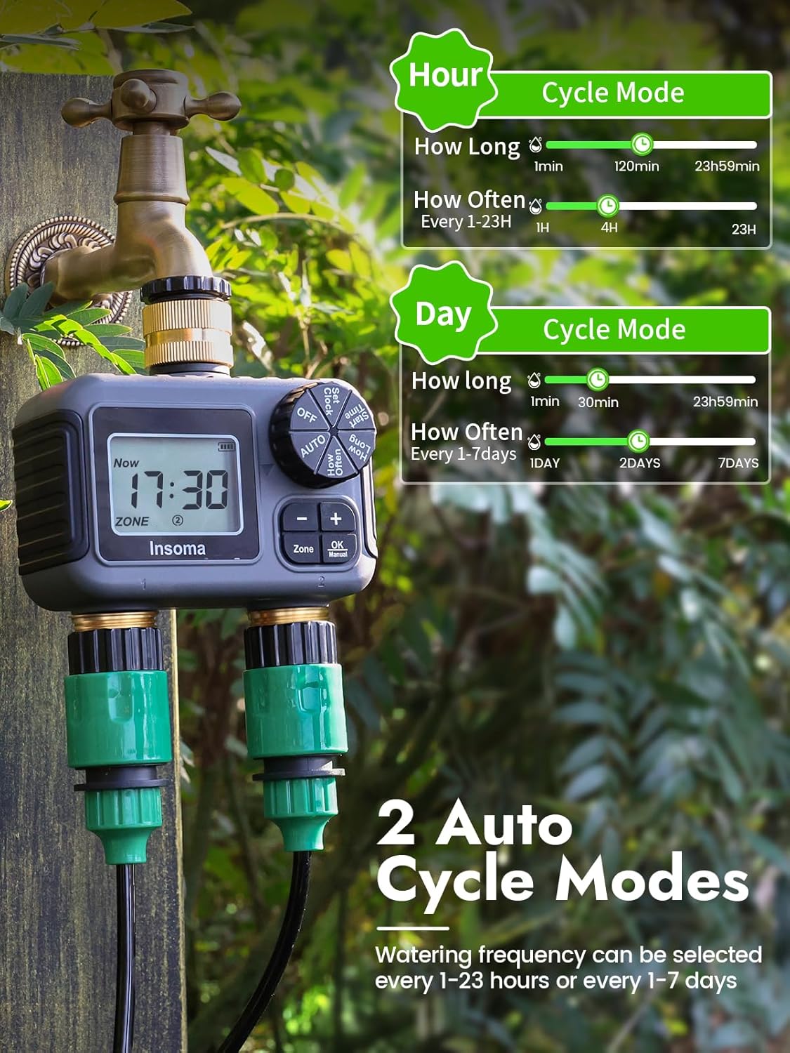 ระบบรดน้ำอัจฉริยะแบบสองช่องจ่า - Smart Garden At Home บทวิจารณ์และราคา
