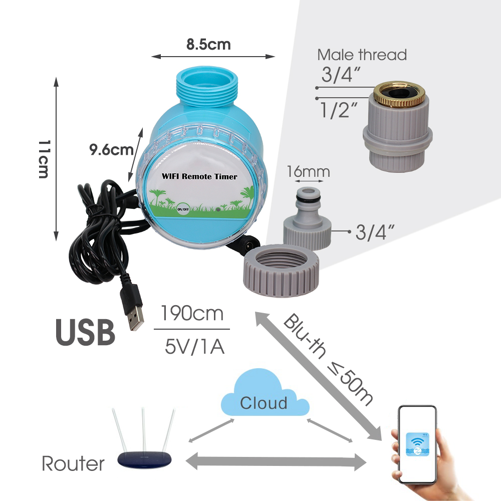 ระบบรดน้ำในสวนอัจฉริยะ30-50ม.  - Smart Garden At Home บทวิจารณ์และราคา