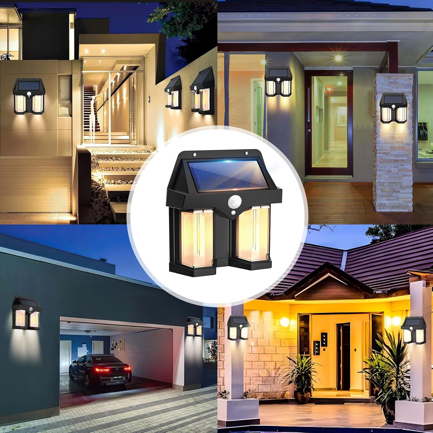 โคมไฟติดผนังพลังงานแสงอาทิตย์ส - Smart Led Garden บทวิจารณ์และราคา