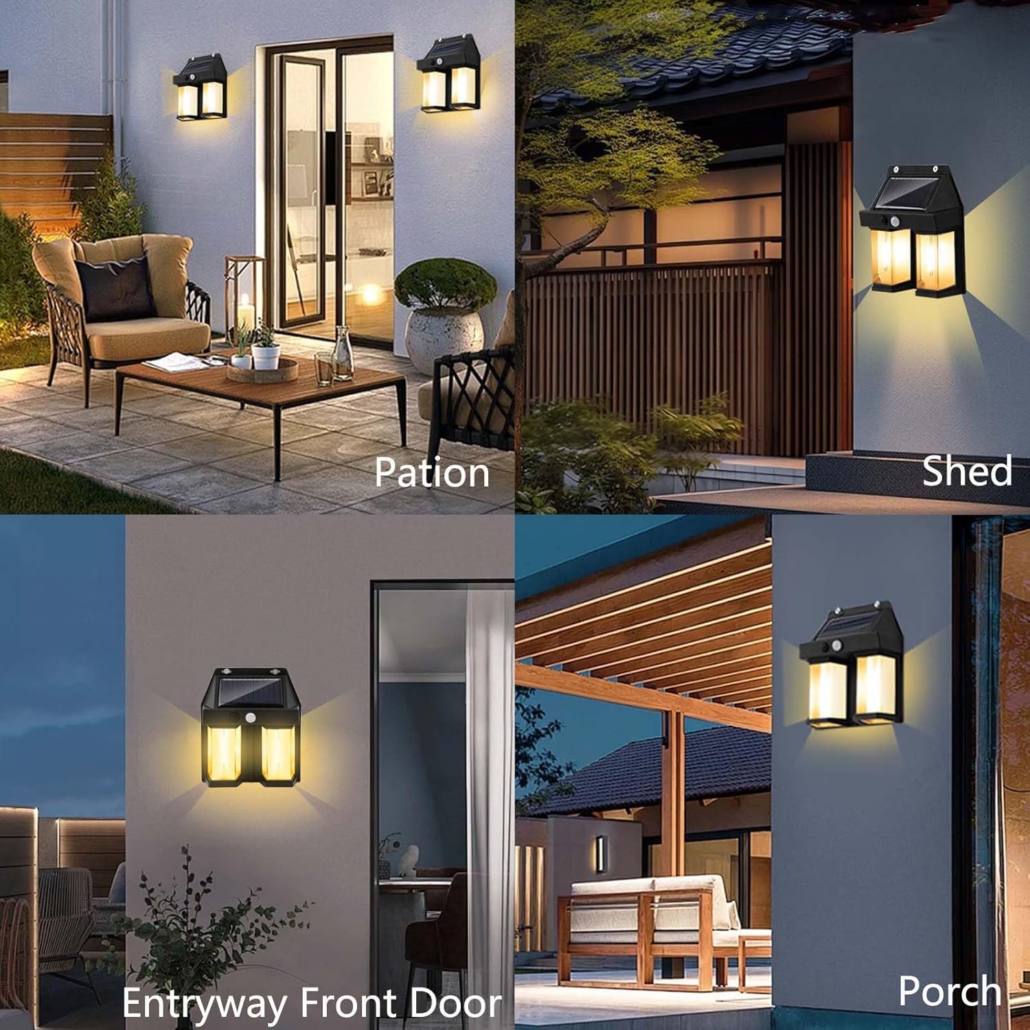 โคมไฟติดผนังพลังงานแสงอาทิตย์ส - Smart Led Garden บทวิจารณ์และราคา