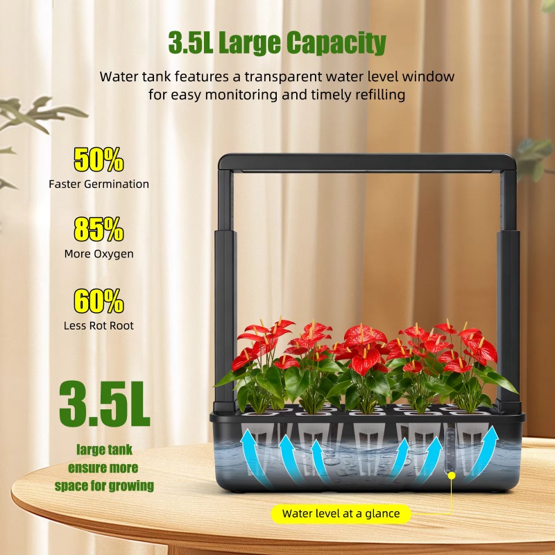 ระบบปลูกผักไฮโดรโปนิกส์อัจฉริย - Smart Garden At Home บทวิจารณ์และราคา